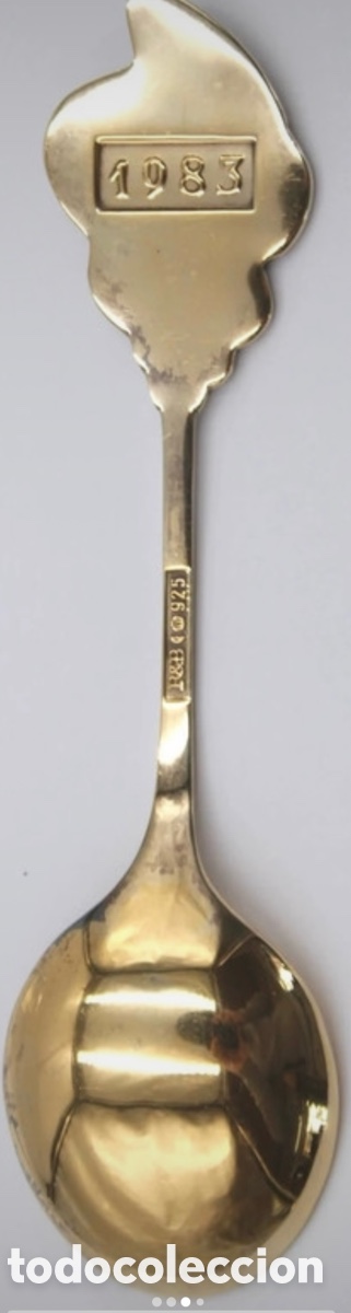 Coleccionismo: Cuchara coleccionable Robbe & Berking plata 925 - Foto 3