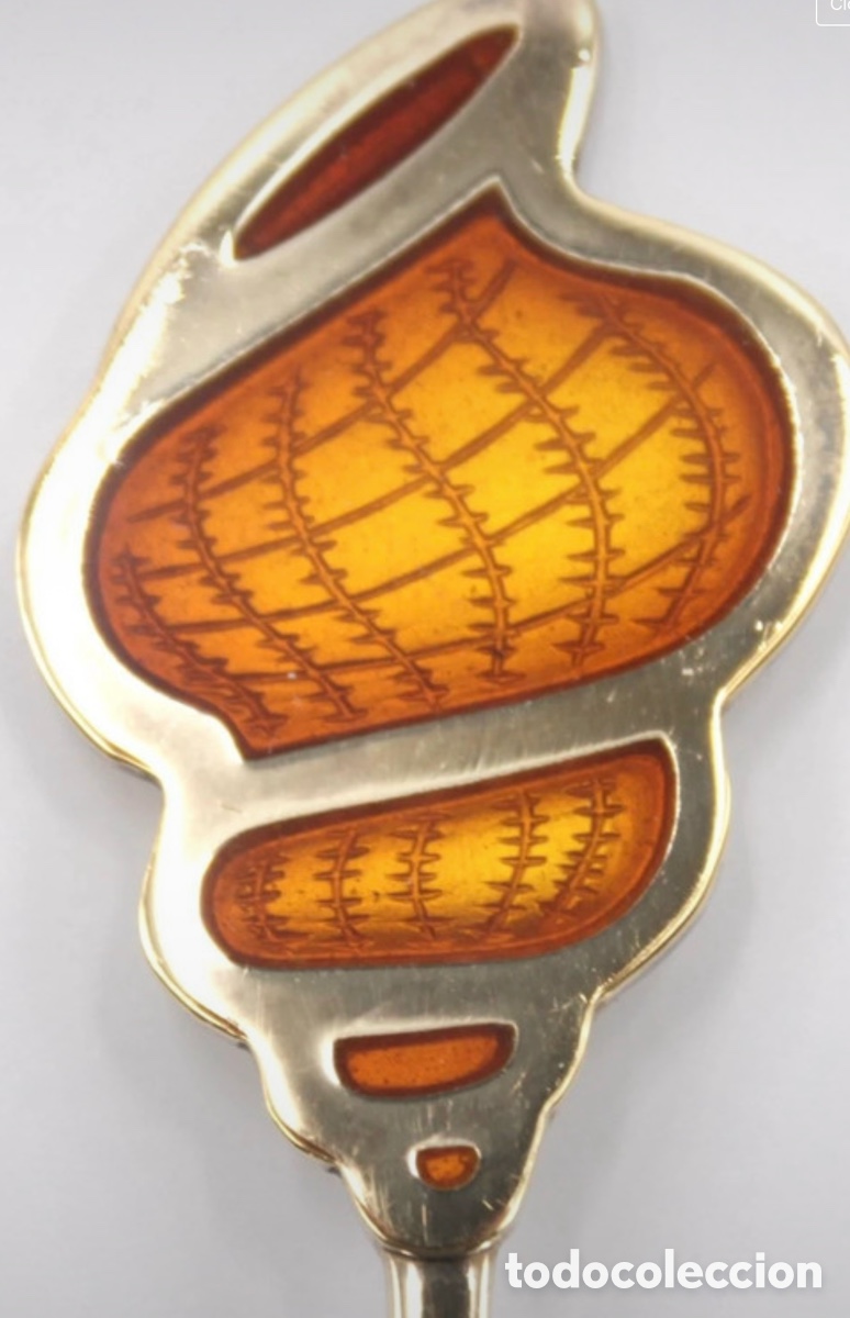 Coleccionismo: Cuchara coleccionable Robbe & Berking plateadas en oro 925