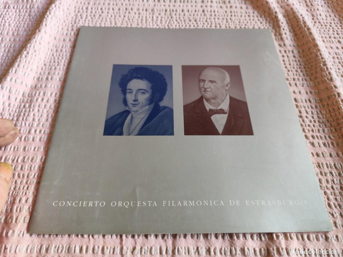 Coleccionismo: CONCIERTO ORQUESTA FILARMONICA DE ESTRASBURGO / TXT97 / 1989 TEATRO PRINCIPAL ZARAGOZA / CON E