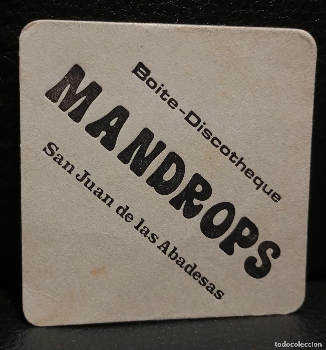 Coleccionismo: MANDROPS BOITE - POSAVASOS - SAN JUAN DE LAS ABADESAS GIRONA - CERVEZA - REFRESCOS - SIDRA - BITTER