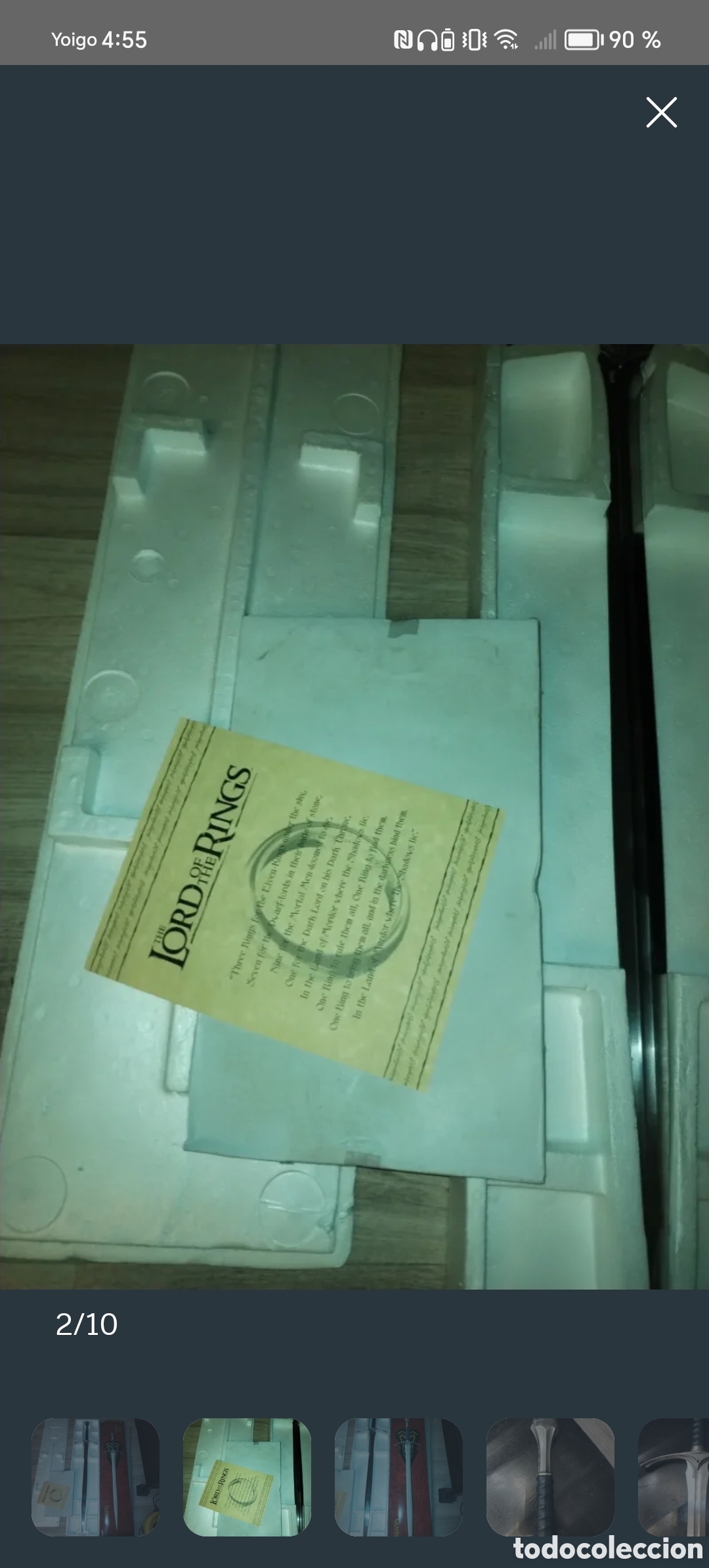 Coleccionismo: Espada Glamdring de El se&ntilde;or de los anillos - Foto 2