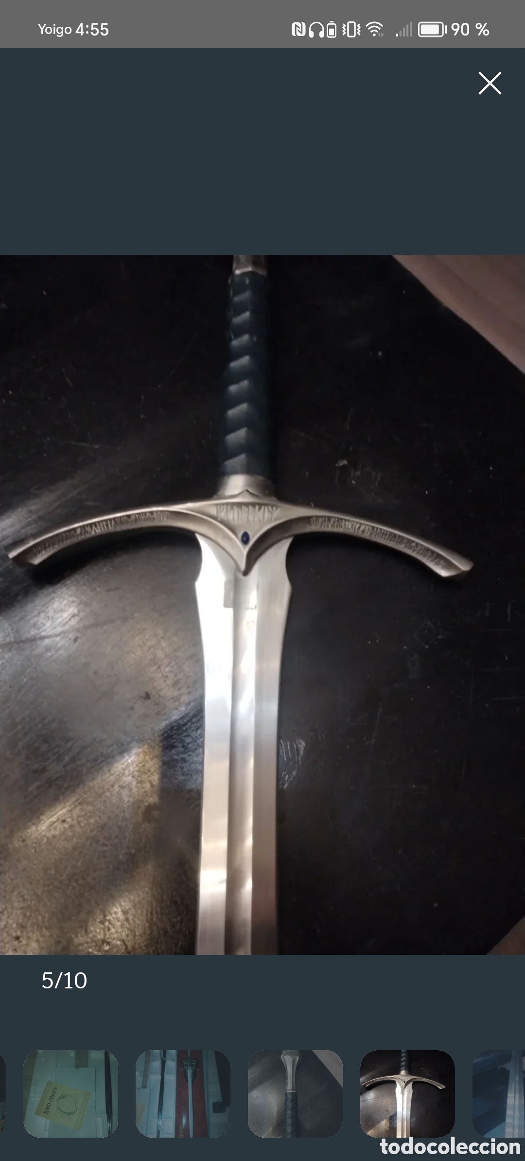 Coleccionismo: Espada Glamdring de El se&ntilde;or de los anillos - Foto 5