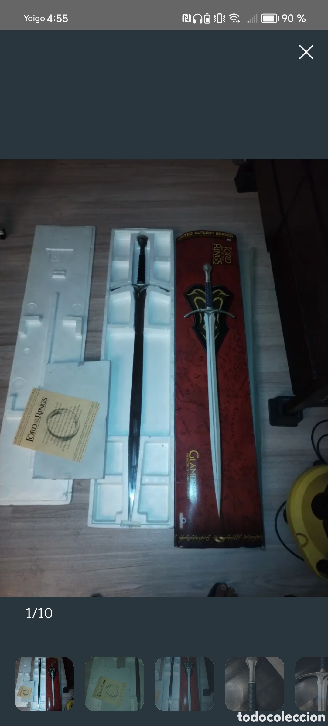 Coleccionismo: Espada Glamdring de El se&ntilde;or de los anillos