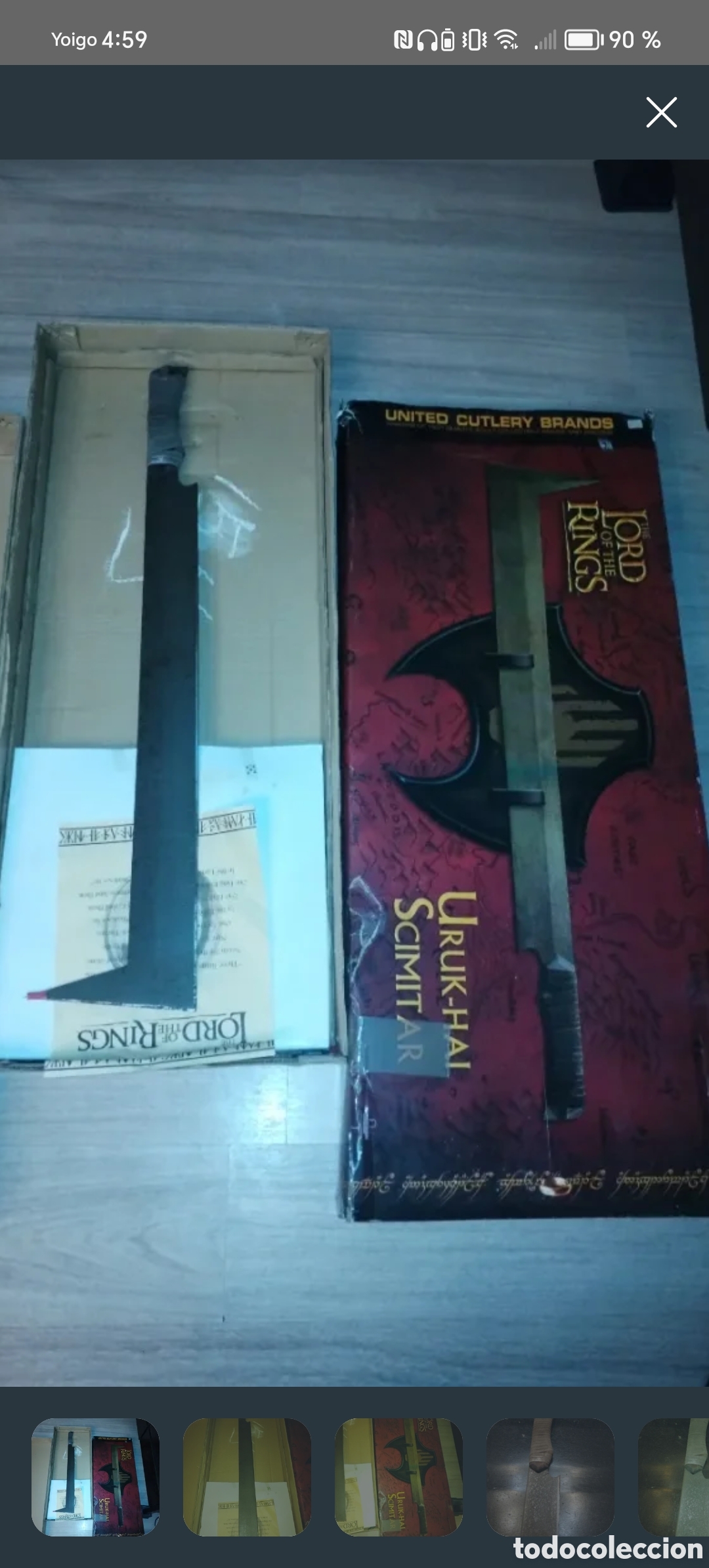 Coleccionismo: Espada Uruk-hai Scimitar el se&ntilde;or de los anillos