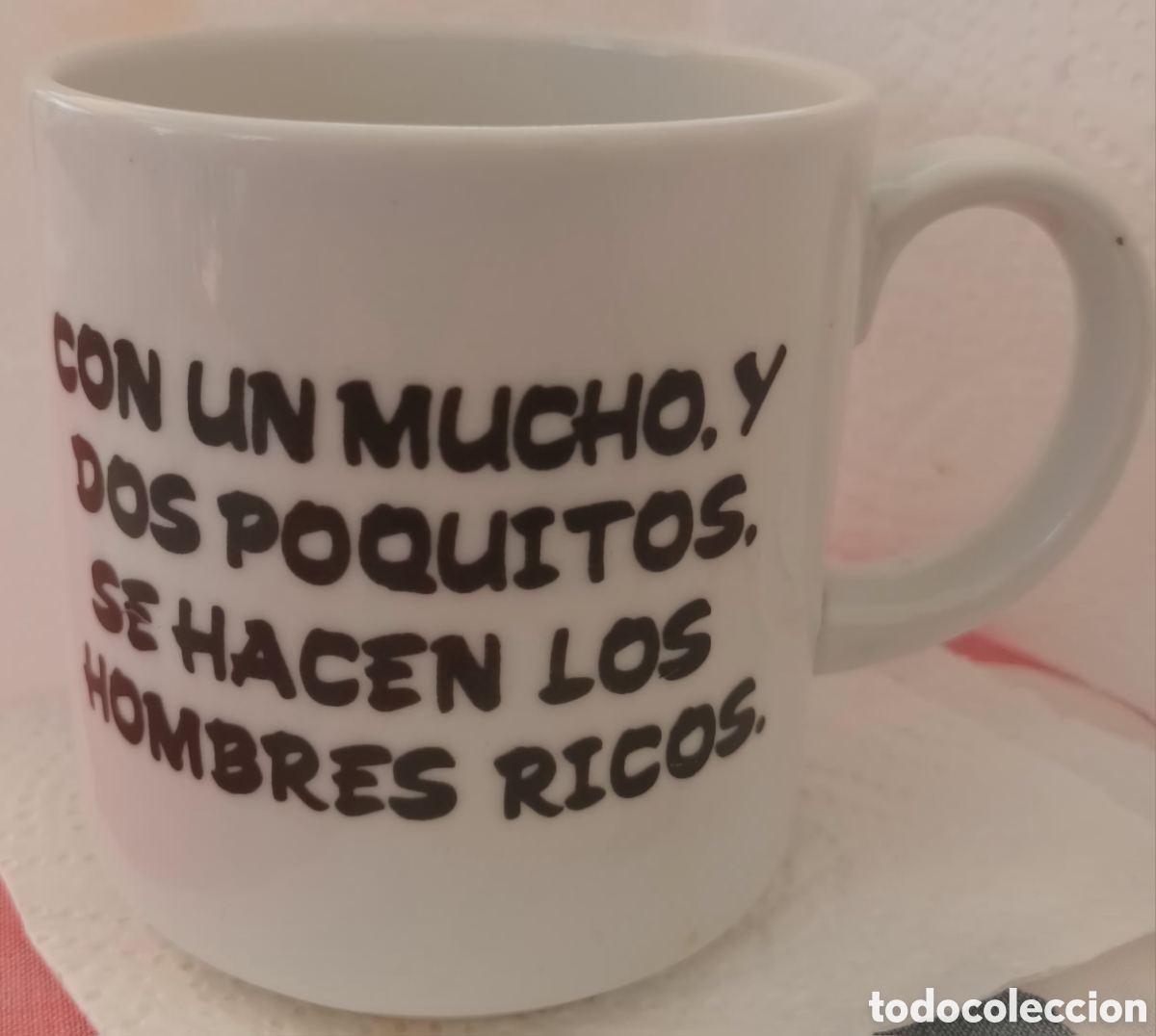 Coleccionismo: TAZA RESTAURANTE LA MINA. ARANJUEZ. - Foto 2