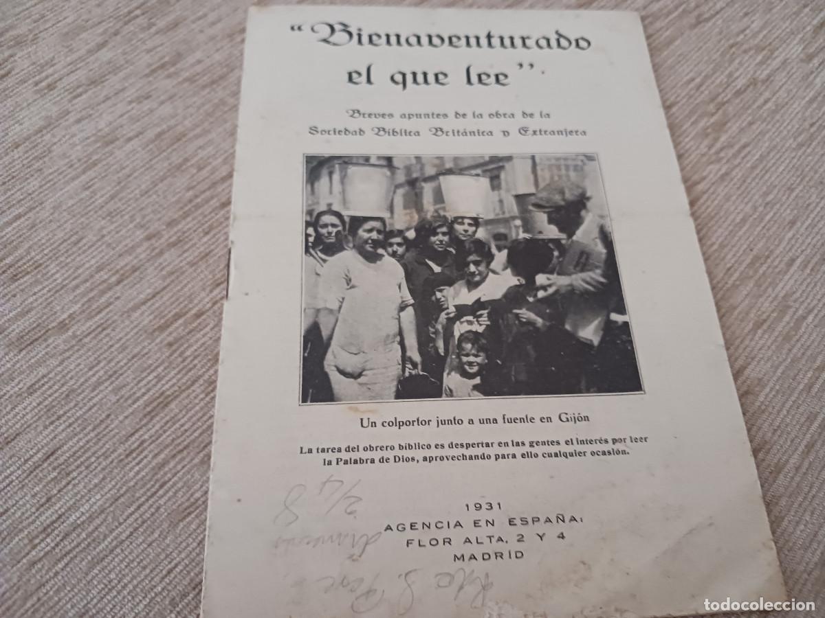 Coleccionismo: periodico evangelista, bienaventurado el que lee....1930