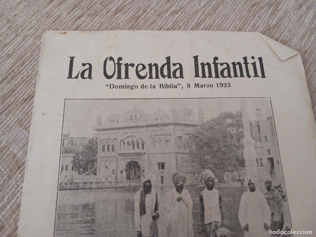 Coleccionismo: diptico evangelista, la ofrenda infantil, 1925 - Foto 2
