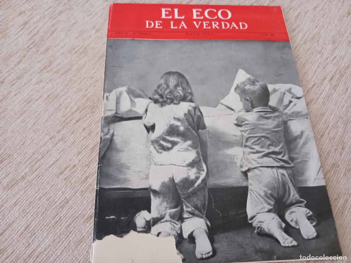 Coleccionismo: revista mensual evangelica, el eco de la verdad, 1951,