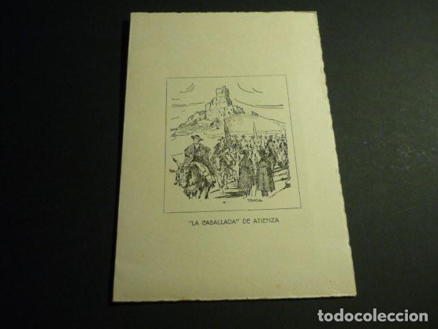 Sammelleidenschaft Papier: GUADALAJARA DIPTICO LA CABALLADA DE ATIENZA FELICITACION 1957 JUNTA PROVINCIAL DE TURISMO