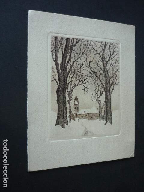 Coleccionismo: PAISAJE INVERNAL TARJETA 12 X 16,5 CM
