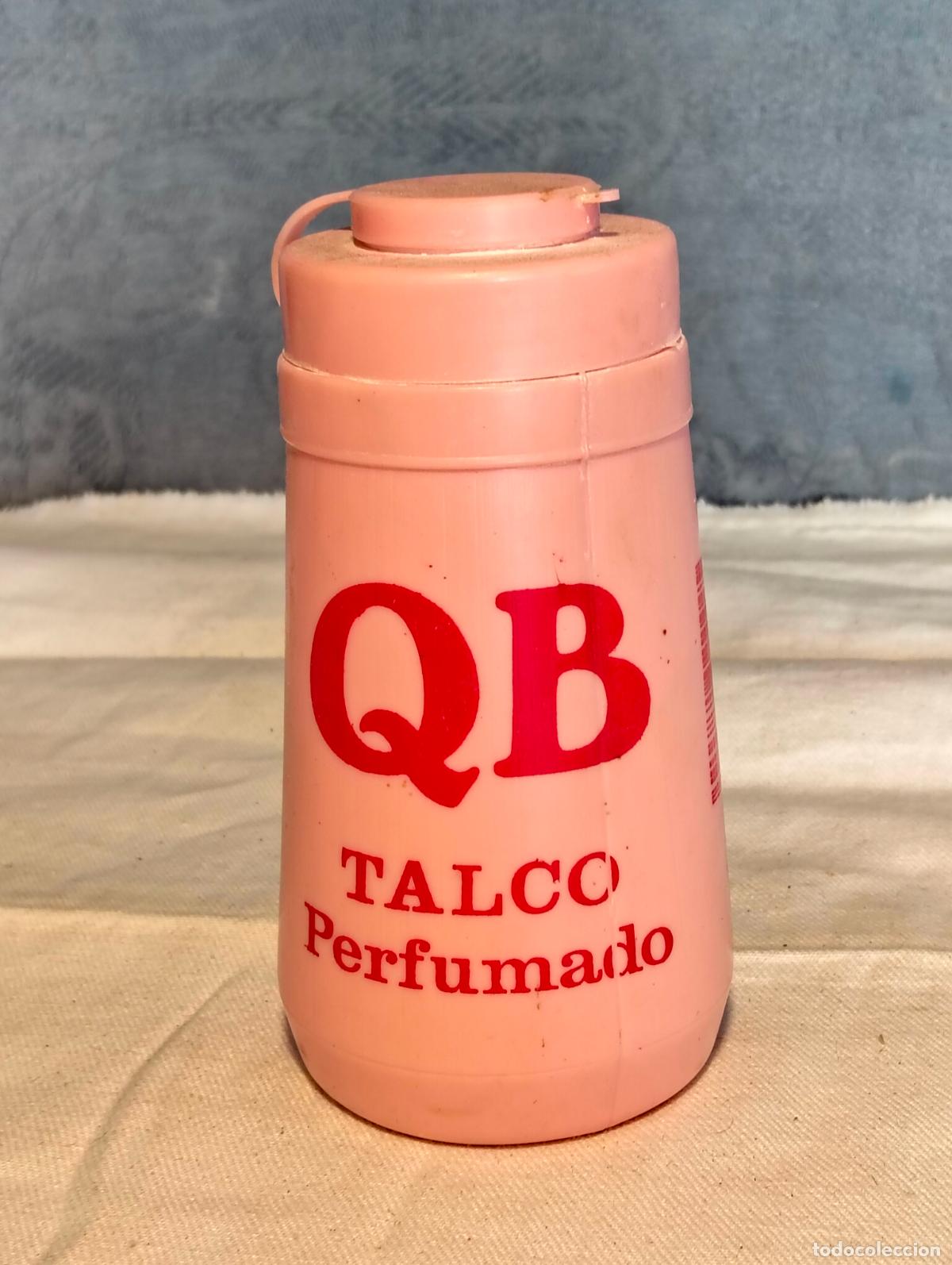 Coleccionismo: Bote tarro color rosa QB talco perfumado qu&iacute;micas bicarbonat a&ntilde;os 80-90