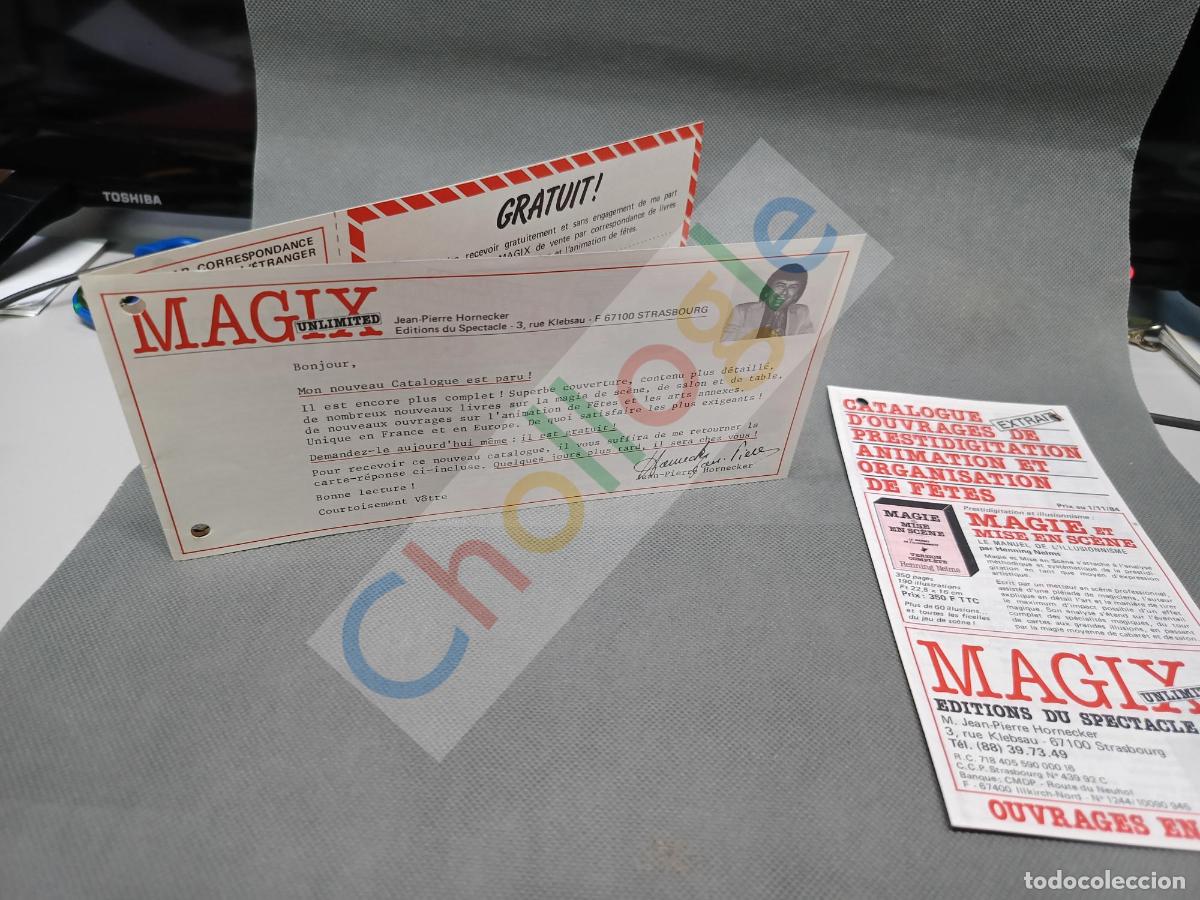 Coleccionismo: Magix france Papeleria a&ntilde;os 80 magia ilusionismo