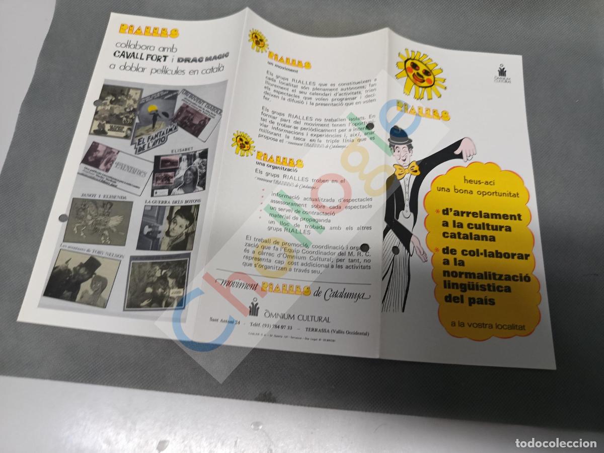 Coleccionismo: Triptico Rialles a&ntilde;os 80 Pep Saltimbanqui Bocoi La Claca Marduix Capsa magica cavall fort drac magi