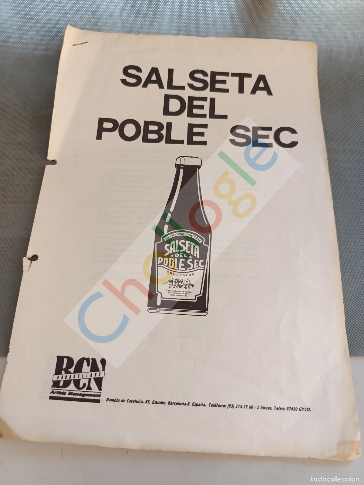 Coleccionismo: BCN productions agencia a&ntilde;os 80 salseta poble sec