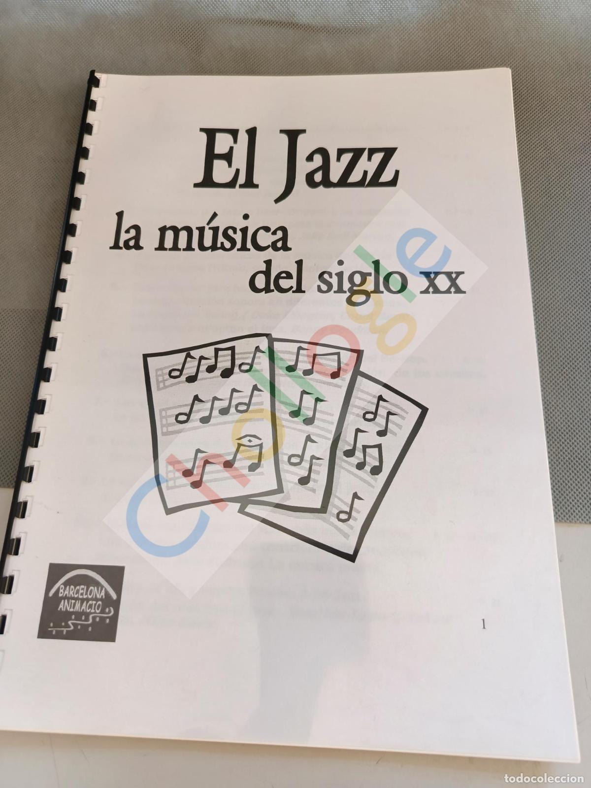 Coleccionismo: Dossier explicativo el Jazz para exposici&oacute;n en el centre civic de Can deu