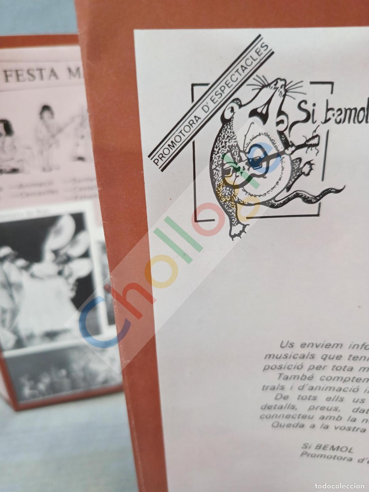 Coleccionismo: Catalogo agencia espectaculos Si bemol de cardedeu a&ntilde;os 80 Rudy Ventura Duble Buble