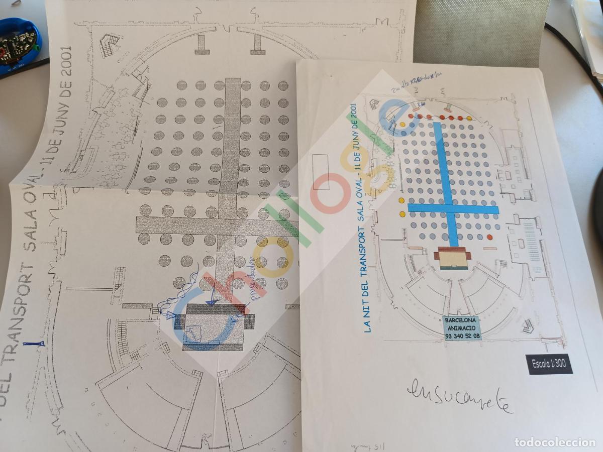 Coleccionismo: Seating plan para La Nit del Transport Sala Oval de Mnac Barcelona
