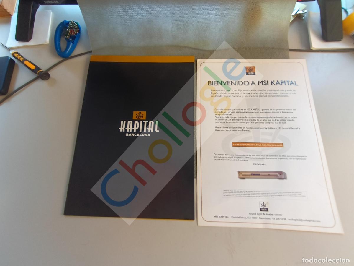 Coleccionismo: Publicidad tienda Kapital alta fidelidad Dj cabinas
