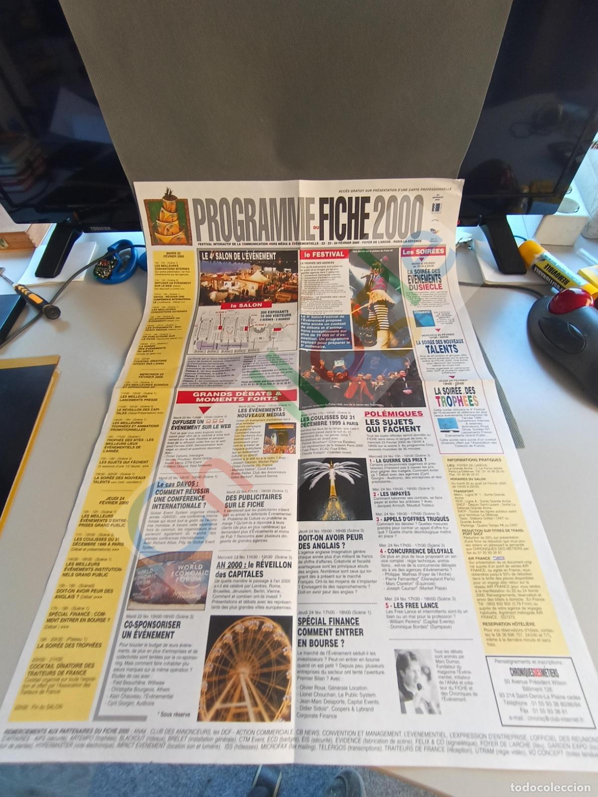 Coleccionismo: Programa Festival Eventos de Francia a&ntilde;os 2000