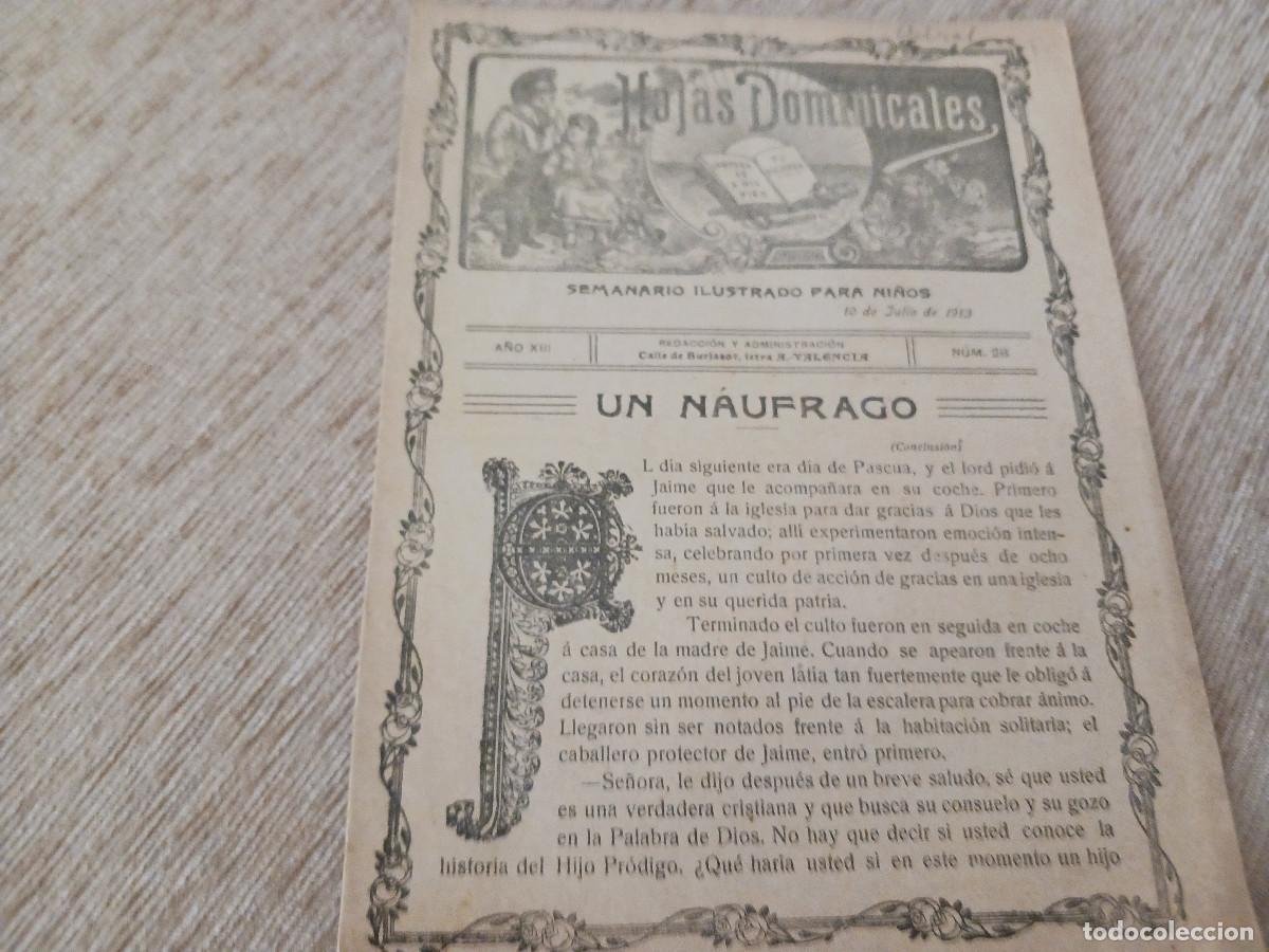 Coleccionismo: hojas dominicales, semanario ilustrado para ni&ntilde;os 1913
