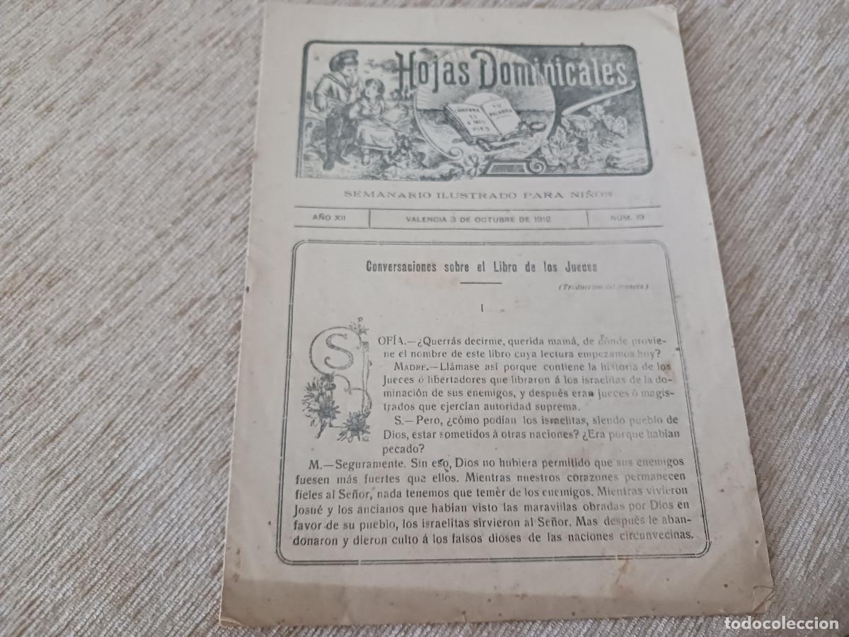 Coleccionismo: hojas dominicales, semanario ilustrado para ni&ntilde;os 1912