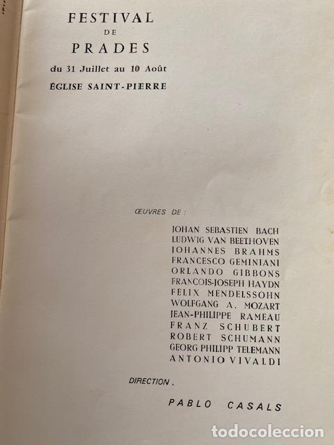 Coleccionismo: Festival de Prades. MCMLXIV. 1964. Pau Casals. Programa - Foto 3