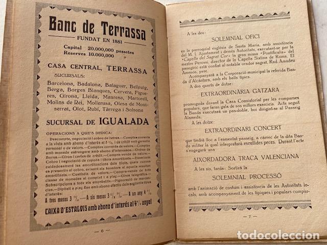 Coleccionismo: Igualada. Programa Oficial Festa Major 1920. - Foto 4