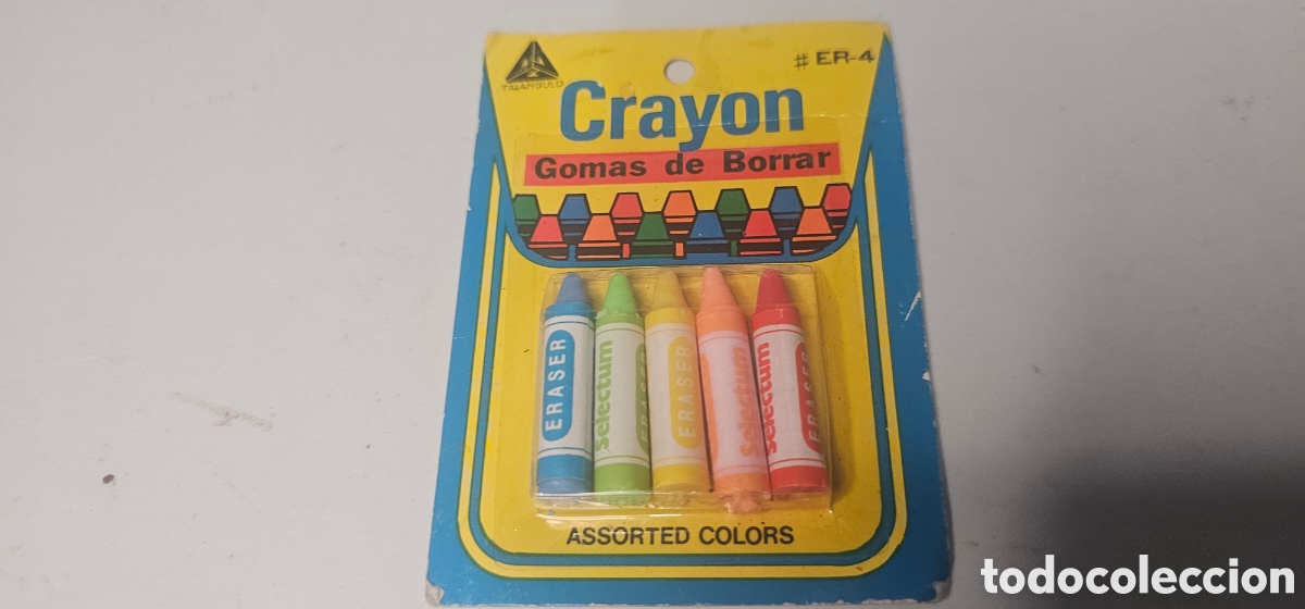 Coleccionismo: Gomas de borrar crayon