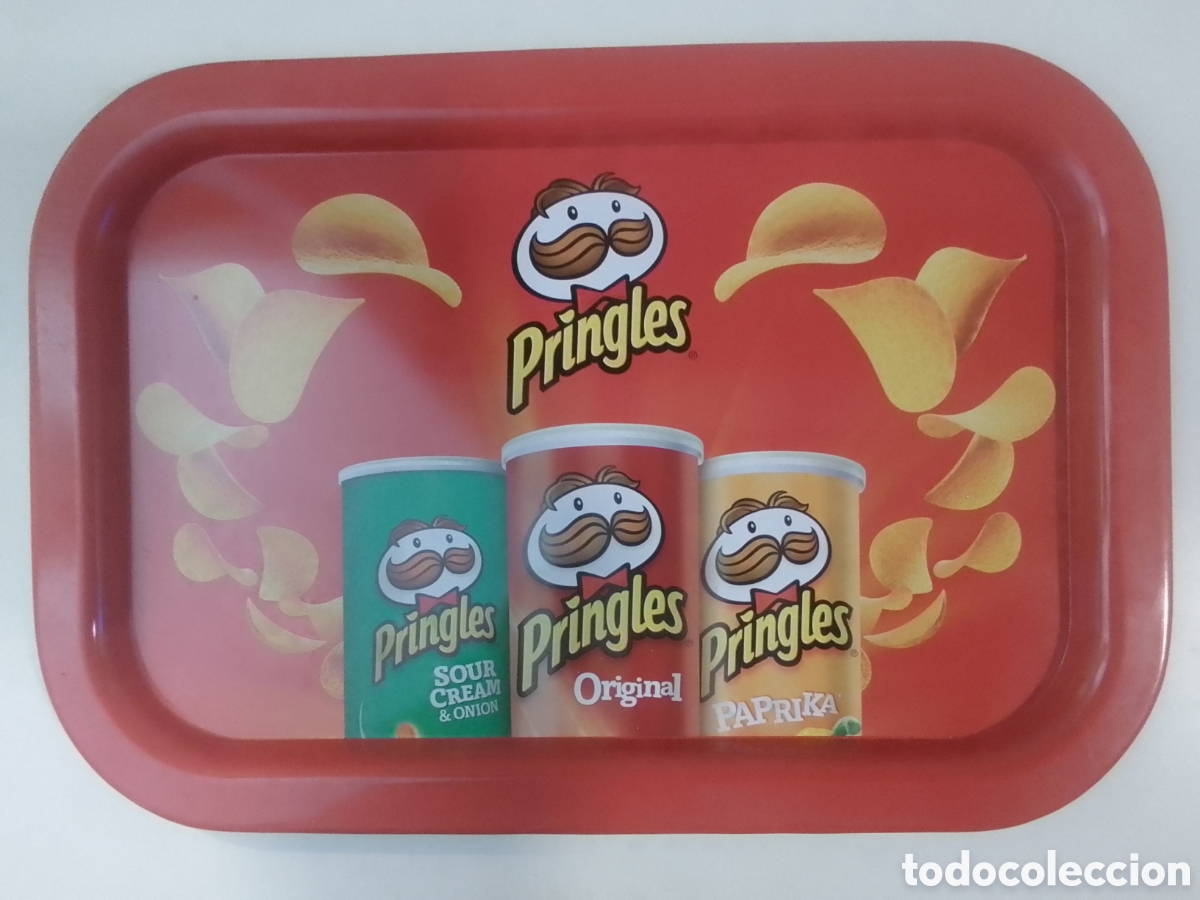Coleccionismo: Bandeja met&aacute;lica Patatas Fritas Pringles.