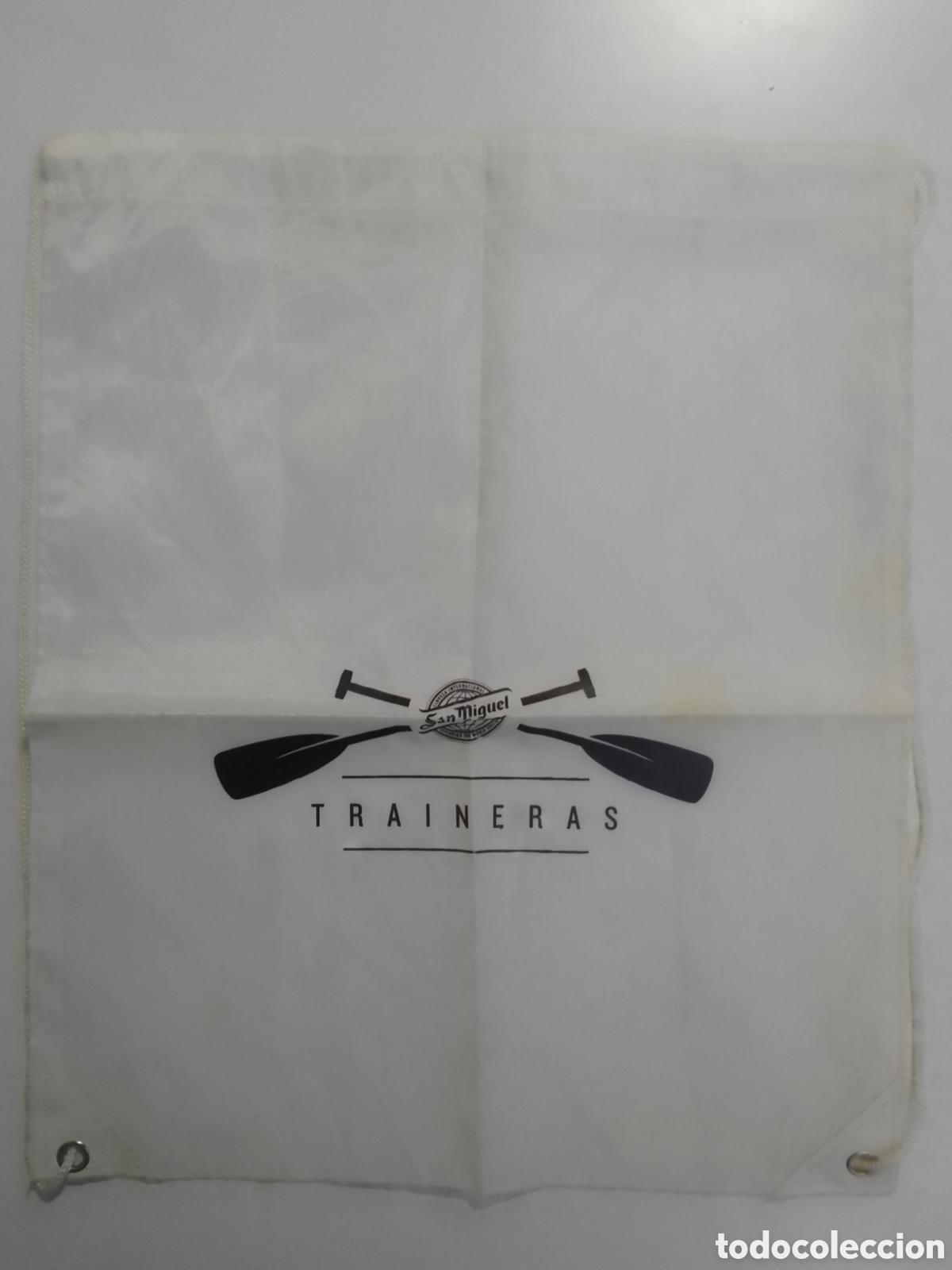Coleccionismo: Bolsa mochila cerveza San Miguel. TRAINERAS.