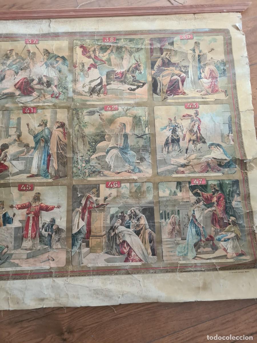 Coleccionismo: L&aacute;mina escolar religiosa 1900 - Foto 3