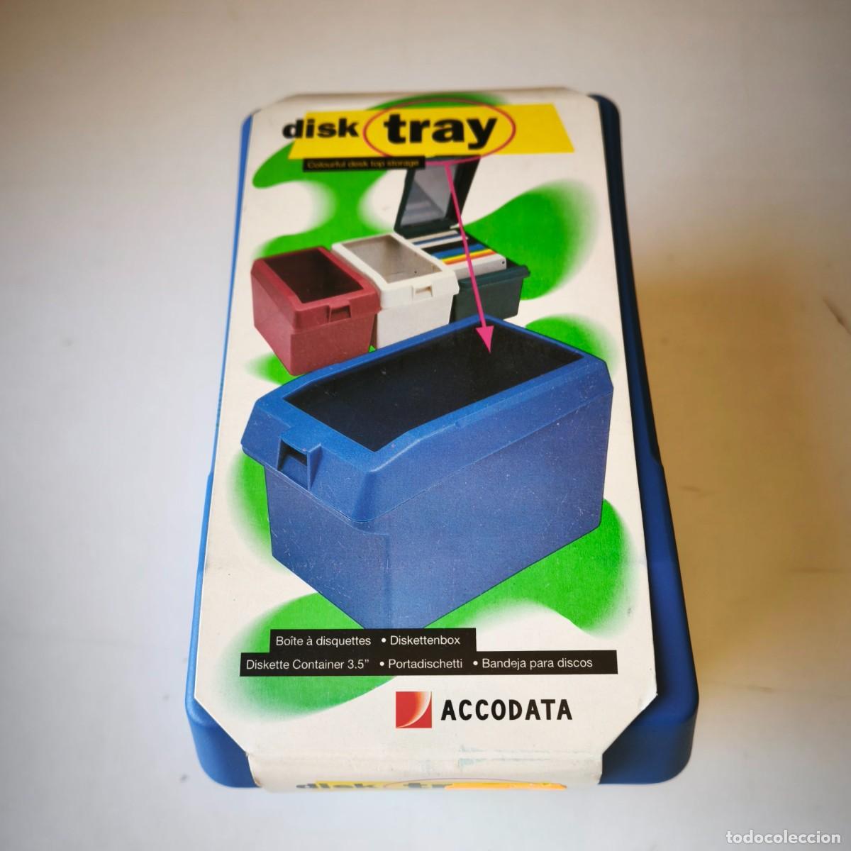 Coleccionismo: CAJA PLASTICA PARA DISKETES 3,5&rdquo; ACCODATA.