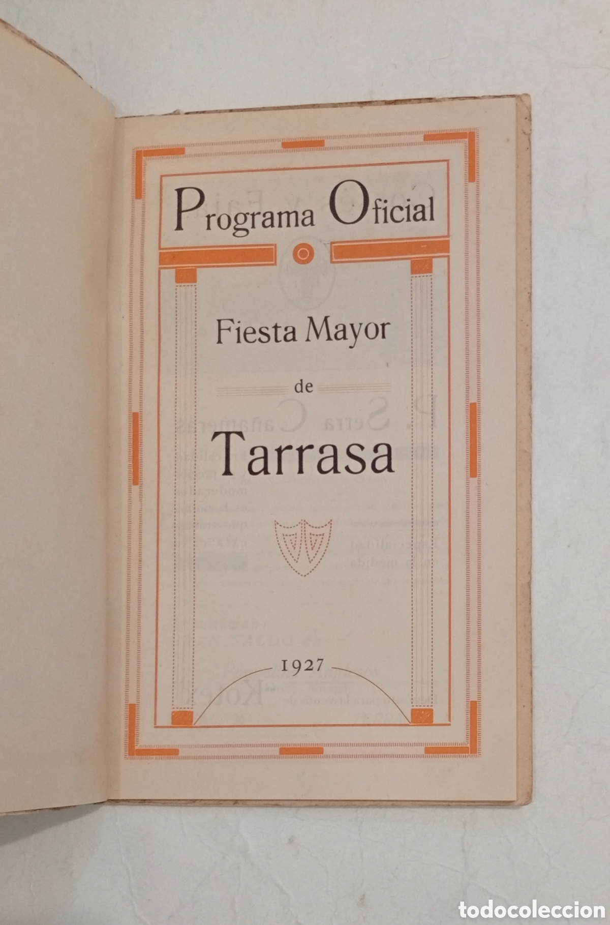 Coleccionismo: Fiesta mayor de Tarrasa 1927 Terrassa - Foto 2
