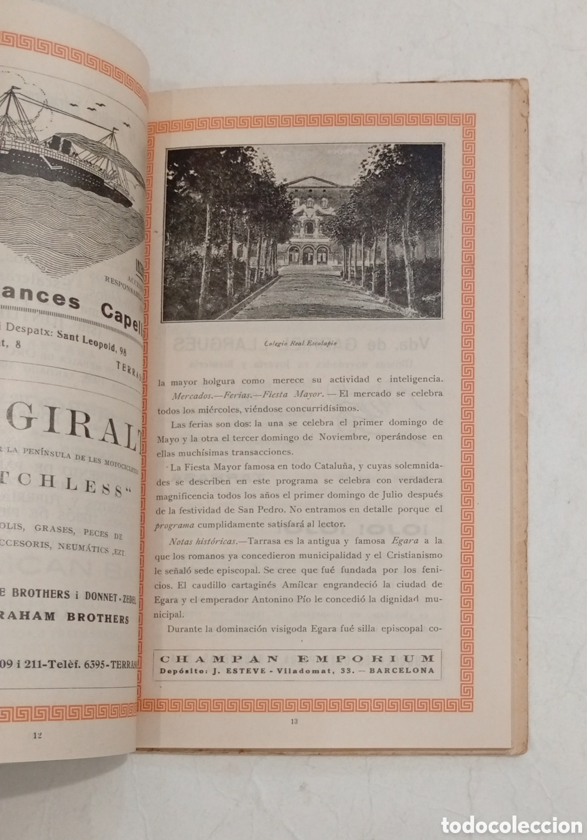 Coleccionismo: Fiesta mayor de Tarrasa 1927 Terrassa - Foto 5