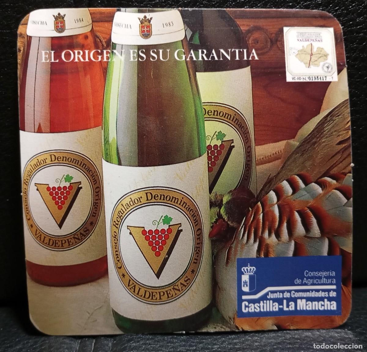Coleccionismo: CONSEJO REGULADOR DE VALDEPE&Ntilde;AS - POSAVASOS - CASTILLA LA MANCHA - CERVEZA - REFRESCOS - SIDRA