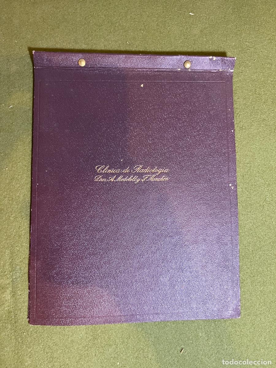 Colecionismo: Carpeta radiol&oacute;gica Barcelona 1949 Cl&iacute;nica Dres Modolell y Manch&oacute;n placa radiograf&iacute;a Manuel &Aacute;lvarez