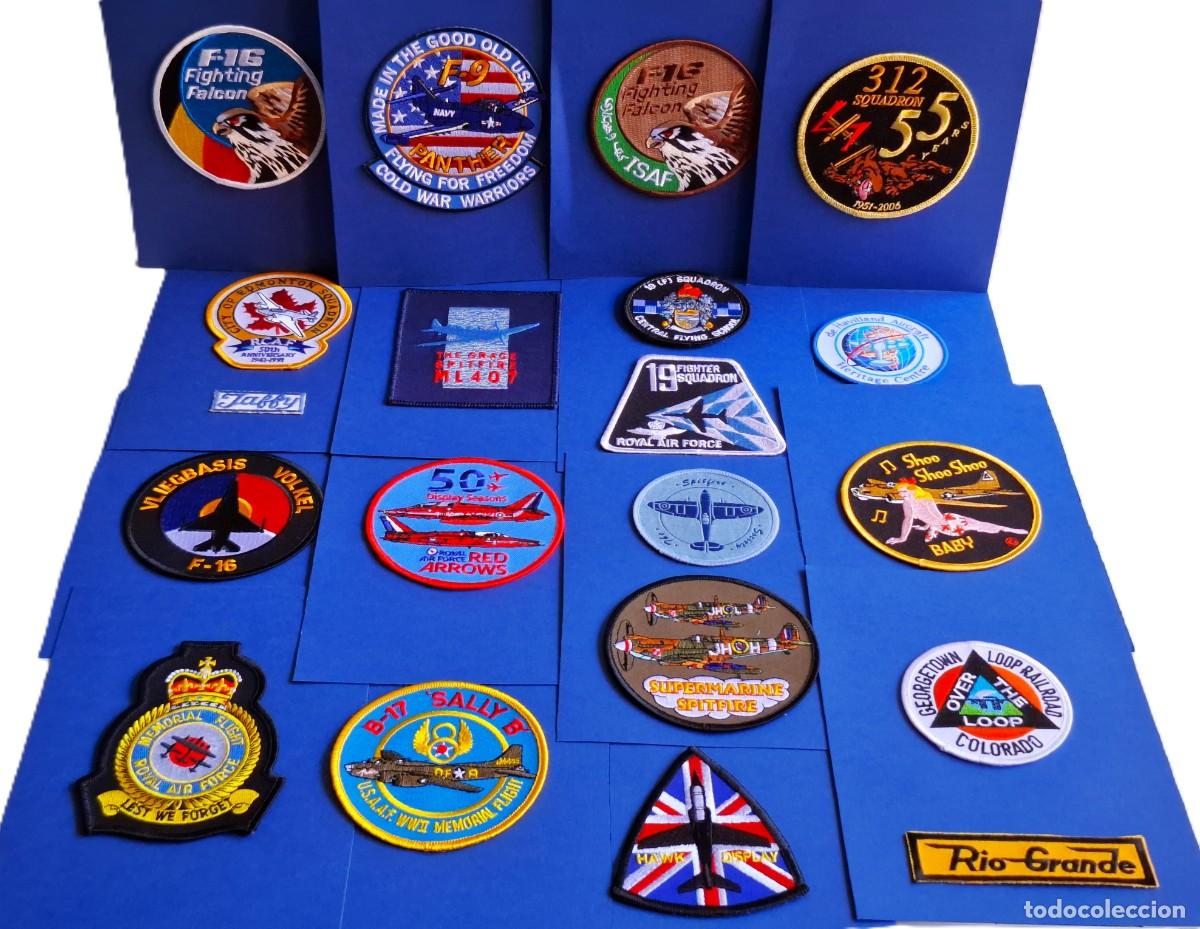 Colecionismo: REINO UNIDO - COLECCION O LOTE DE INSIGNIAS-PARCHES VARIOS ROYAL AIR FORCE AVIACION