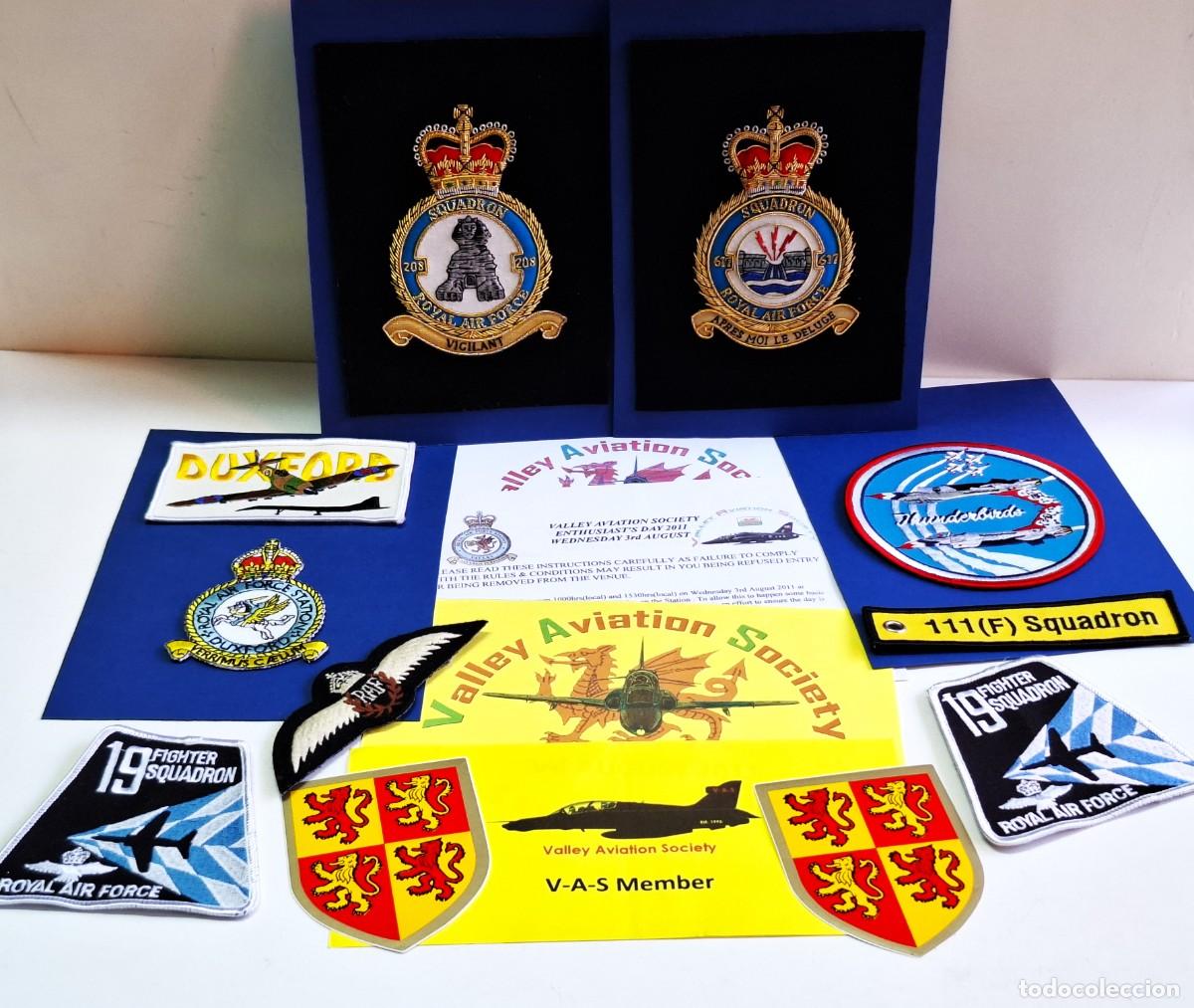 Colecionismo: REINO UNIDO - COLECCION O LOTE DE INSIGNIAS-PARCHES VARIOS ROYAL AIR FORCE AVIACION