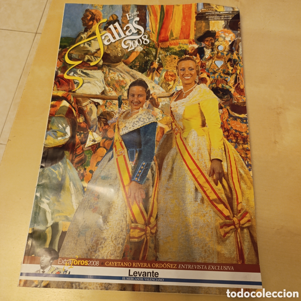 Coleccionismo: Valencia,&rdquo;Extra Fallas 2008&rdquo;, un suplementomarzo de 2008,peri&oacute;dico valenciano Levante EMV,