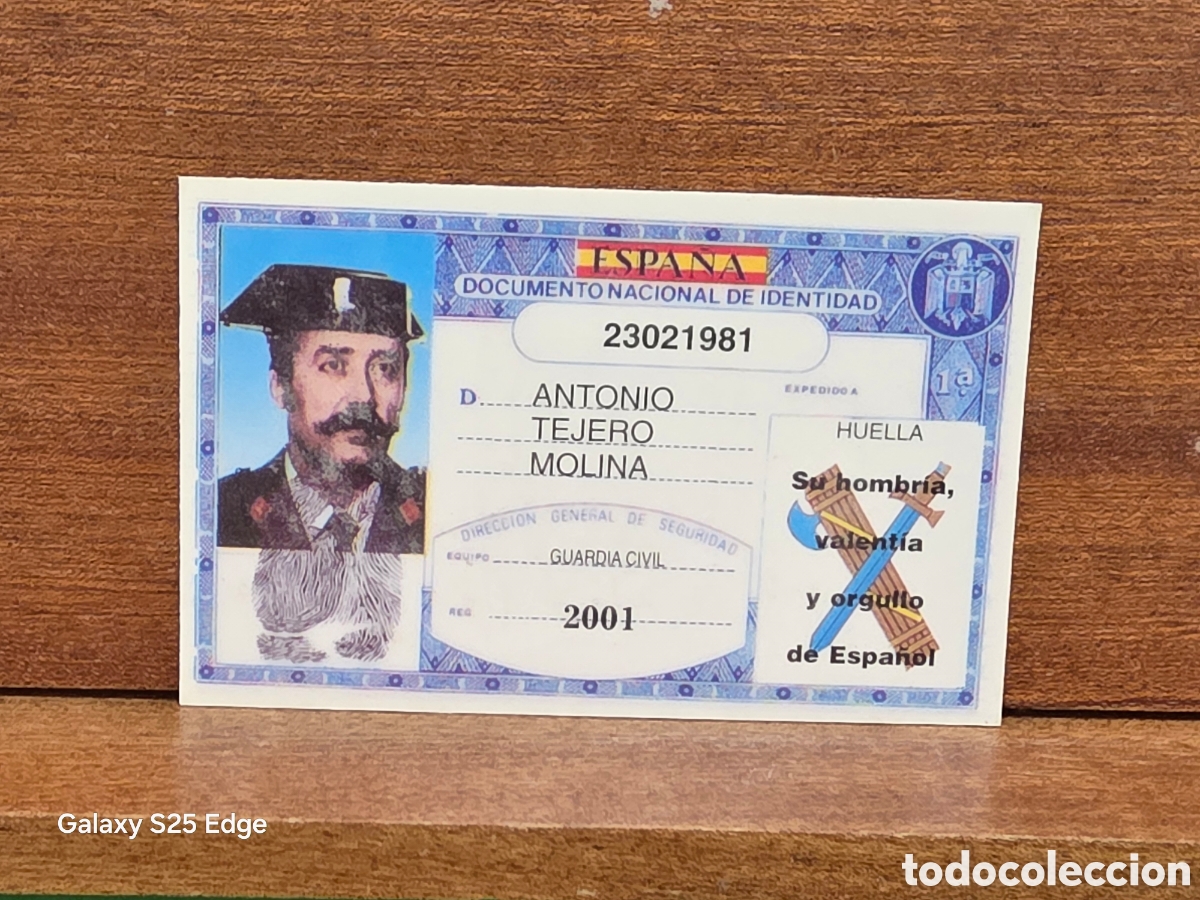 Coleccionismo: &rdquo;&rdquo;FACSIMIL DE D.N.I ESPECIAL PARA COLECCIONISTAS...