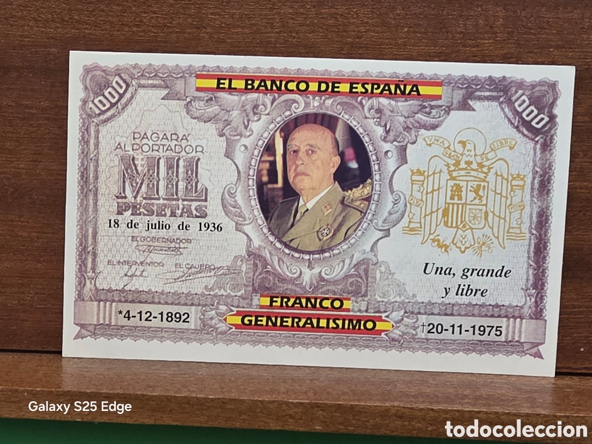 Coleccionismo: ESPECIAL PARA COLECCIONISTAS ...&rdquo;&rdquo;FRANCO, GENERALIS&Iacute;MO&rdquo;&rdquo;...16 X 10 CM...