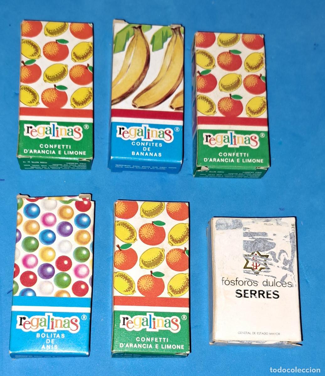 Coleccionismo: REGALINAS - LOTE 6 CAJITAS VAC&Iacute;AS - REGAL&Iacute;N, S.A. - ELCHE ( Alicante ) m&aacute;s una cajita FOSFOROS DULCE