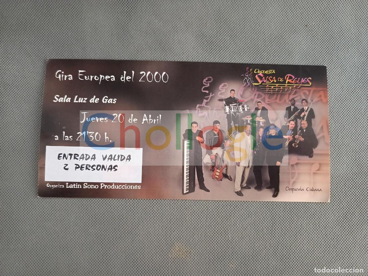 Coleccionismo: Invitaci&oacute;n Luz de Gas grupo Salsa de Reyes musica salsa cubana