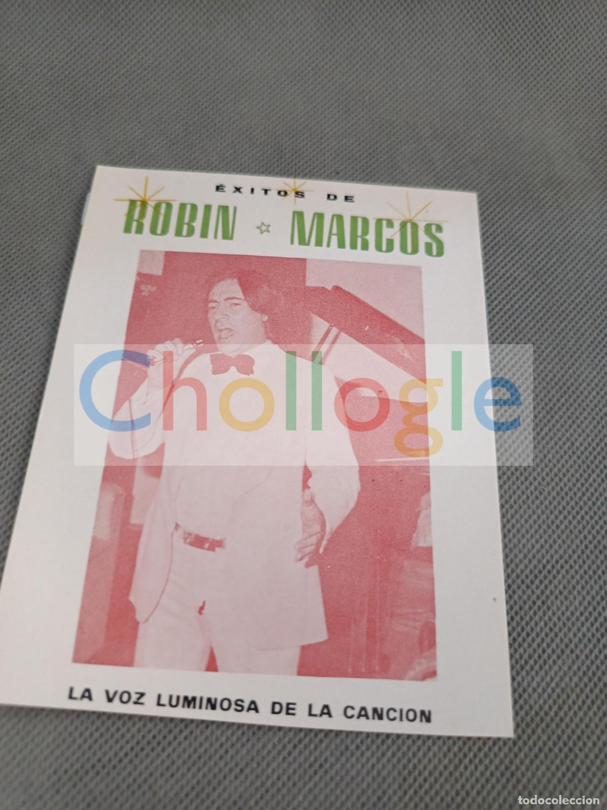Coleccionismo: Recorte Robin Marcos cantante