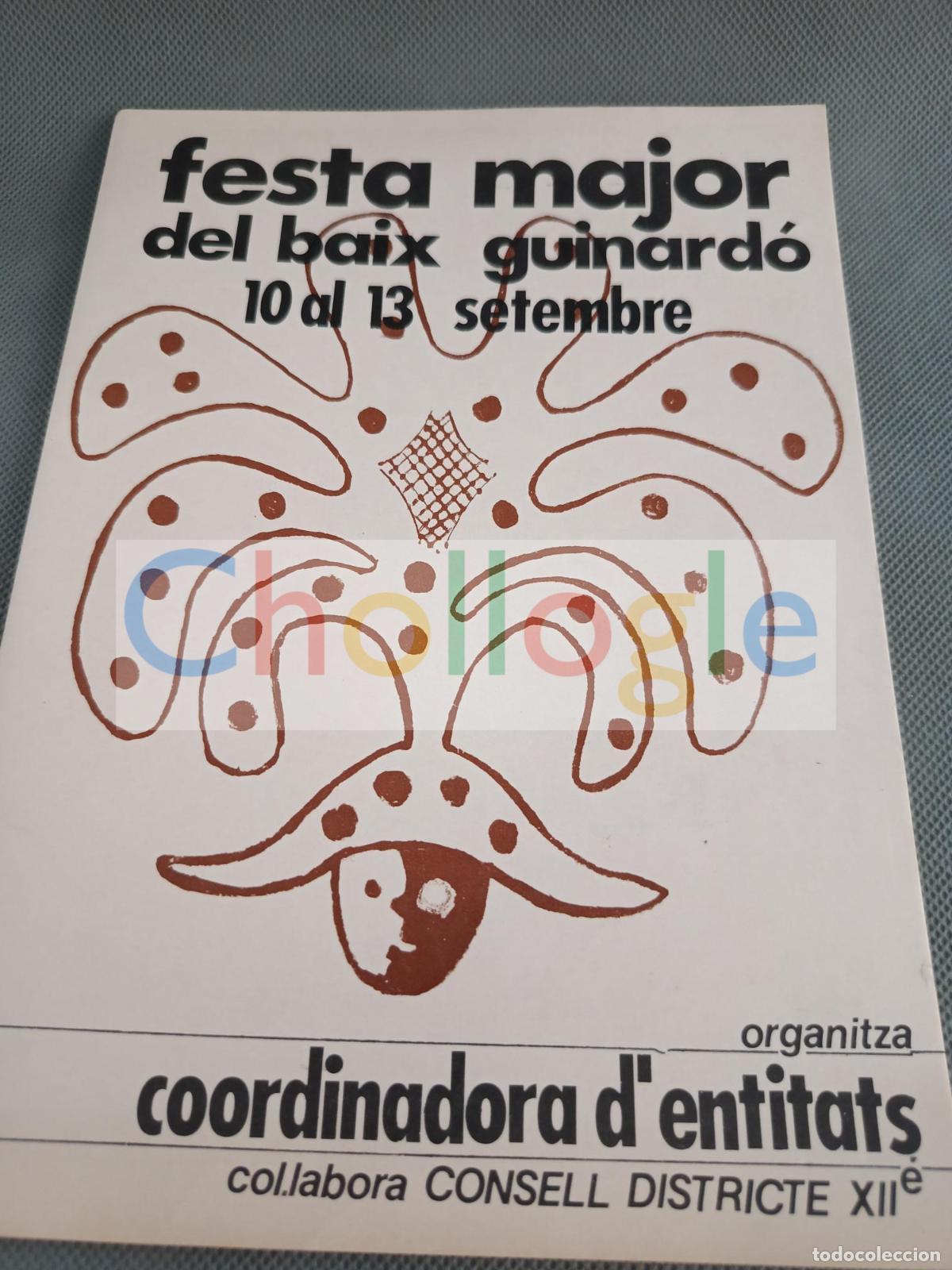 Coleccionismo: Programa Festa Major Baix Guinard&oacute; 1981 colla jacomet rocky munyanyola orquestra diagonal