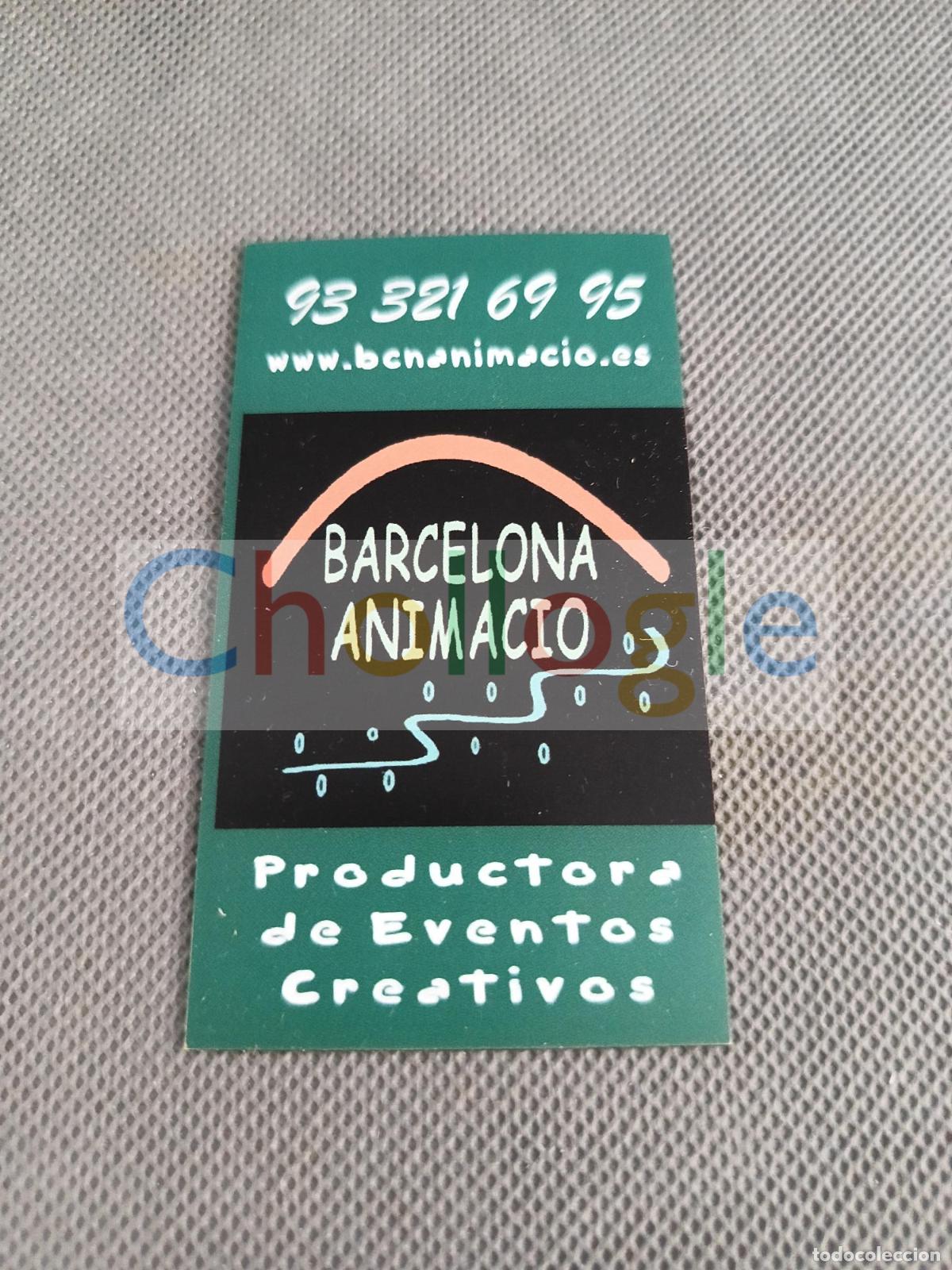 Coleccionismo: Tarjeta magnetica agencia de espectaculos barcelona animacio iman nevera