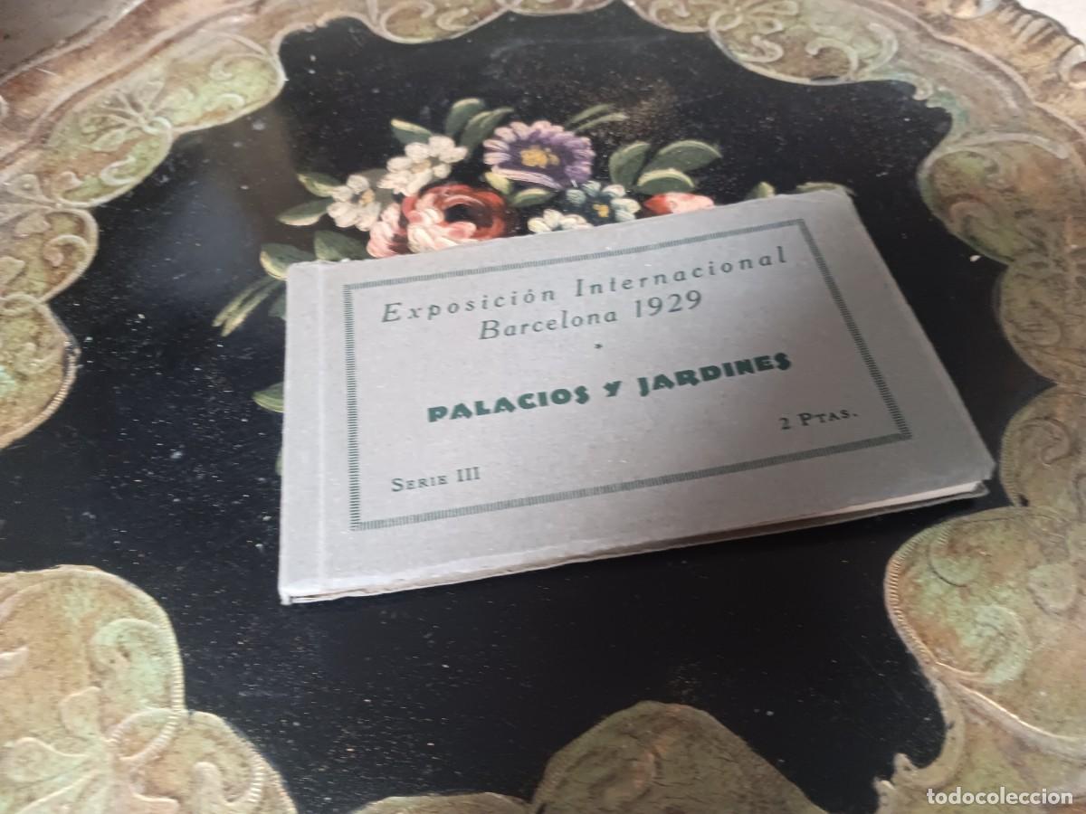 Coleccionismo: &aacute;lbum de postales antiguo que muestra la Exposici&oacute;n Internacional de Barcelona de 1929, espec&iacute;ficame
