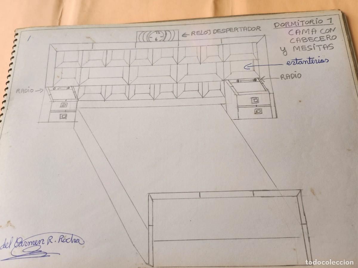 Coleccionismo: Vendo lote de 48 dise&ntilde;os de muebles dibujados a l&aacute;piz