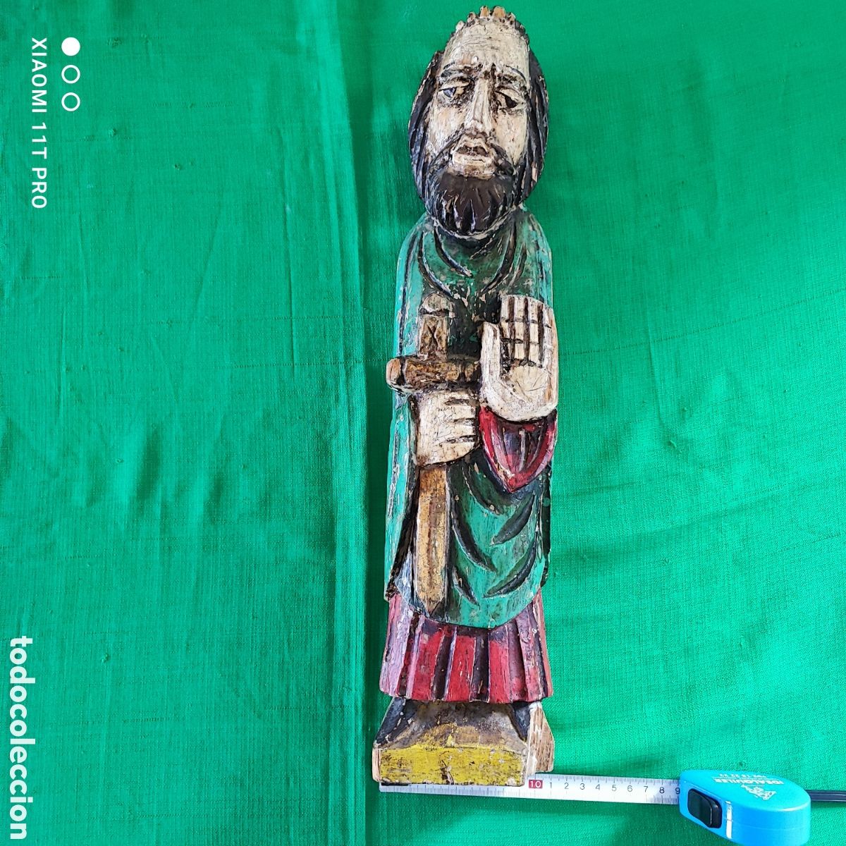 Coleccionismo: Talla madera San Pablo. - Foto 3