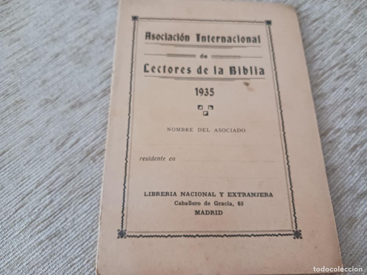 Coleccionismo: asociacion internacional de lectores de la biblia, 1935